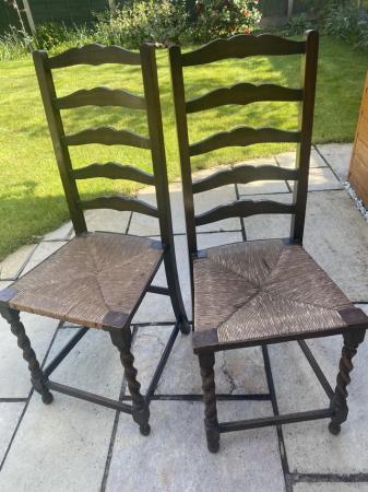 Image 2 of Period occasional chairs with Barley twisted legs