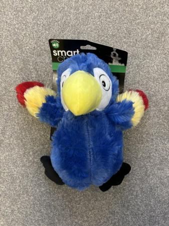 Image 1 of Dog Toy (new) - crinkle and squeak parrot