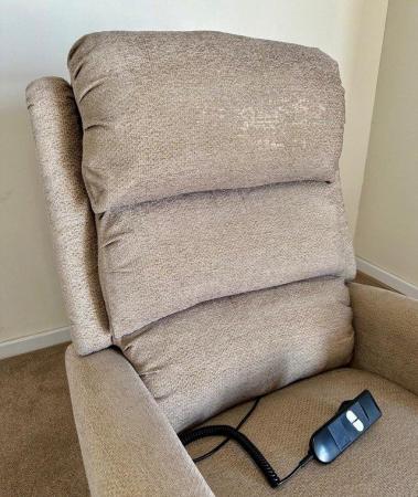Image 2 of PETITE CROWN ELECTRIC RISER RECLINER CHAIR BROWN CAN DELIVER