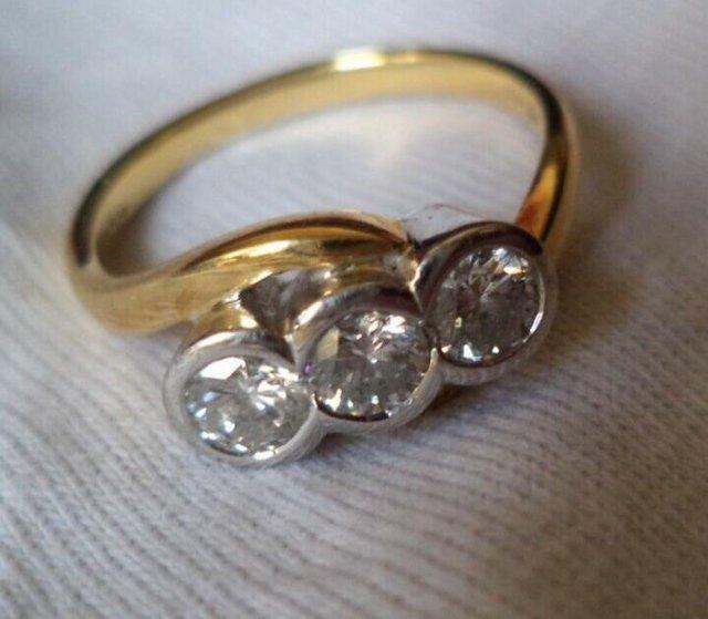 Preview of the first image of 18ct Yellow Gold 0.50ct Diamond Ring.