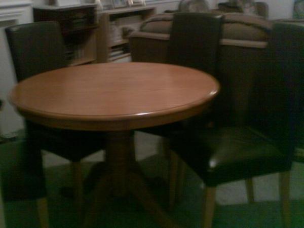 Image 2 of Dining table and 4 chairs good condition