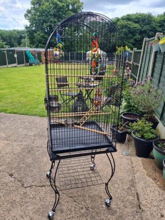 Image 1 of Large bird cage for cockatiels or parrots