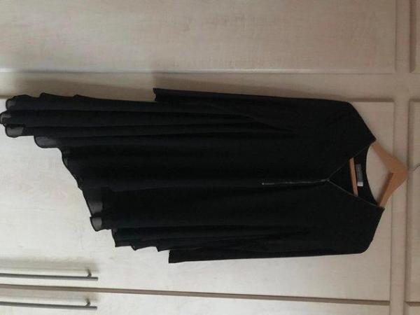 Image 1 of Mint Velvet Black asymmetric dress