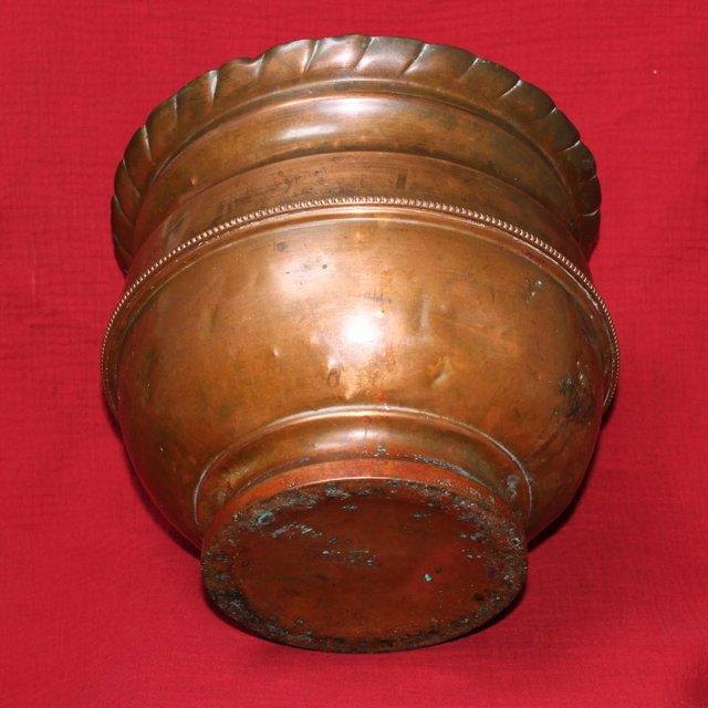 Preview of the first image of Antique Copper Spittoon / Plant Pot / Planter.
