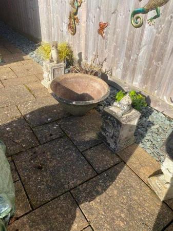 Image 1 of Garden ornaments/pots.prices vary from £5.-offers considered