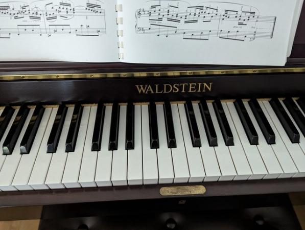 Image 2 of Waldstein upright piano with stool