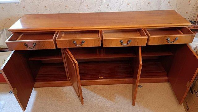 Image 3 of Impressive Yew wood sideboard in excellent condition