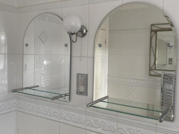 Image 1 of Bathroom mirrors chrome