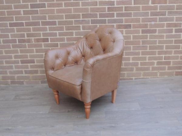 Image 3 of M&S Compact Chesterfield Tub Armchair (UK Delivery)