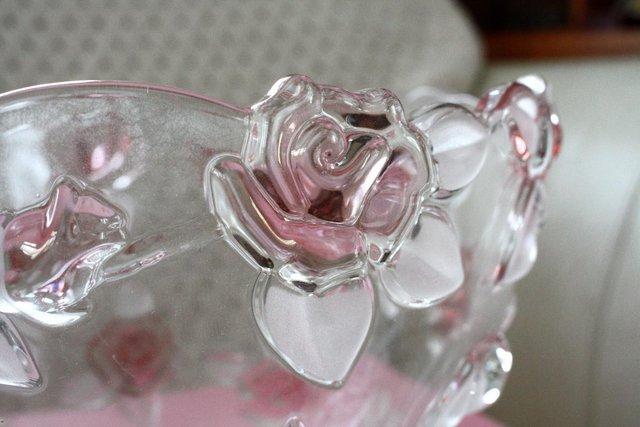 Image 2 of Vintage  Walther Crystal West Germany Glass Fruit Bowl