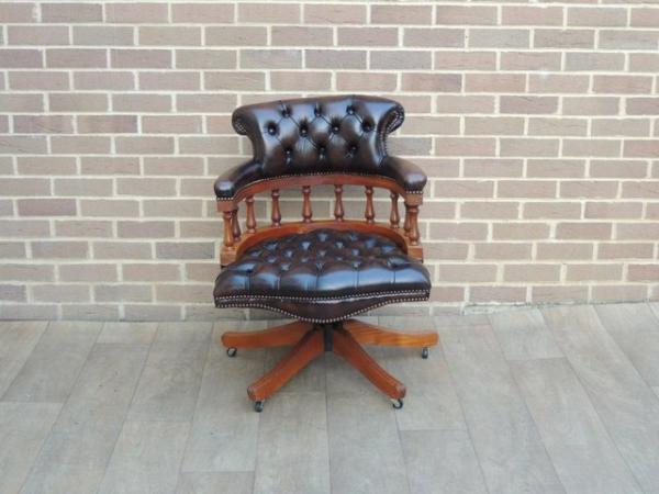Image 3 of Chesterfield Captains Vintage Chair (UK Delivery)