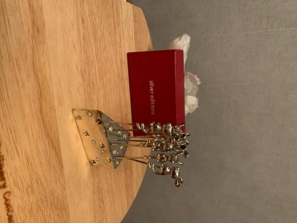 Image 1 of Culinary concept Silver Edition Mouse Picks (x8) And Holder
