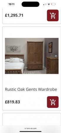 Image 3 of Oak wardrobe, brand new