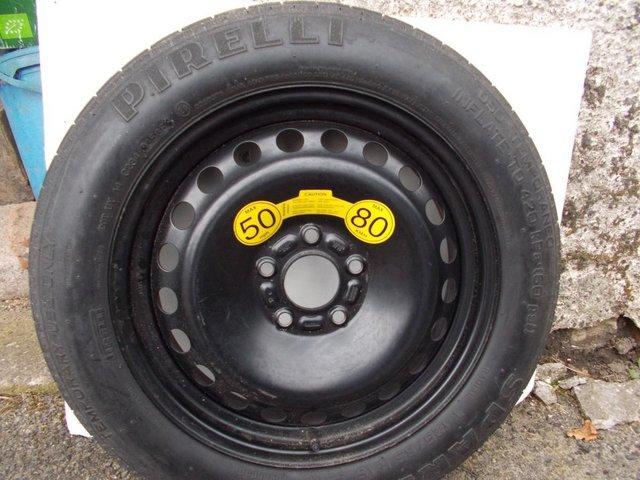 Preview of the first image of Pirelli 125 85 R16 tyre off a Volvo Space saver wheel & Tyre.
