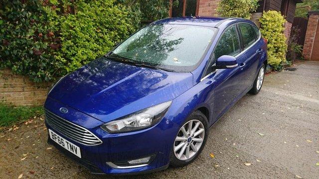 Preview of the first image of Ford Focus Titanium Petrol Manual 50k miles blue 2016.