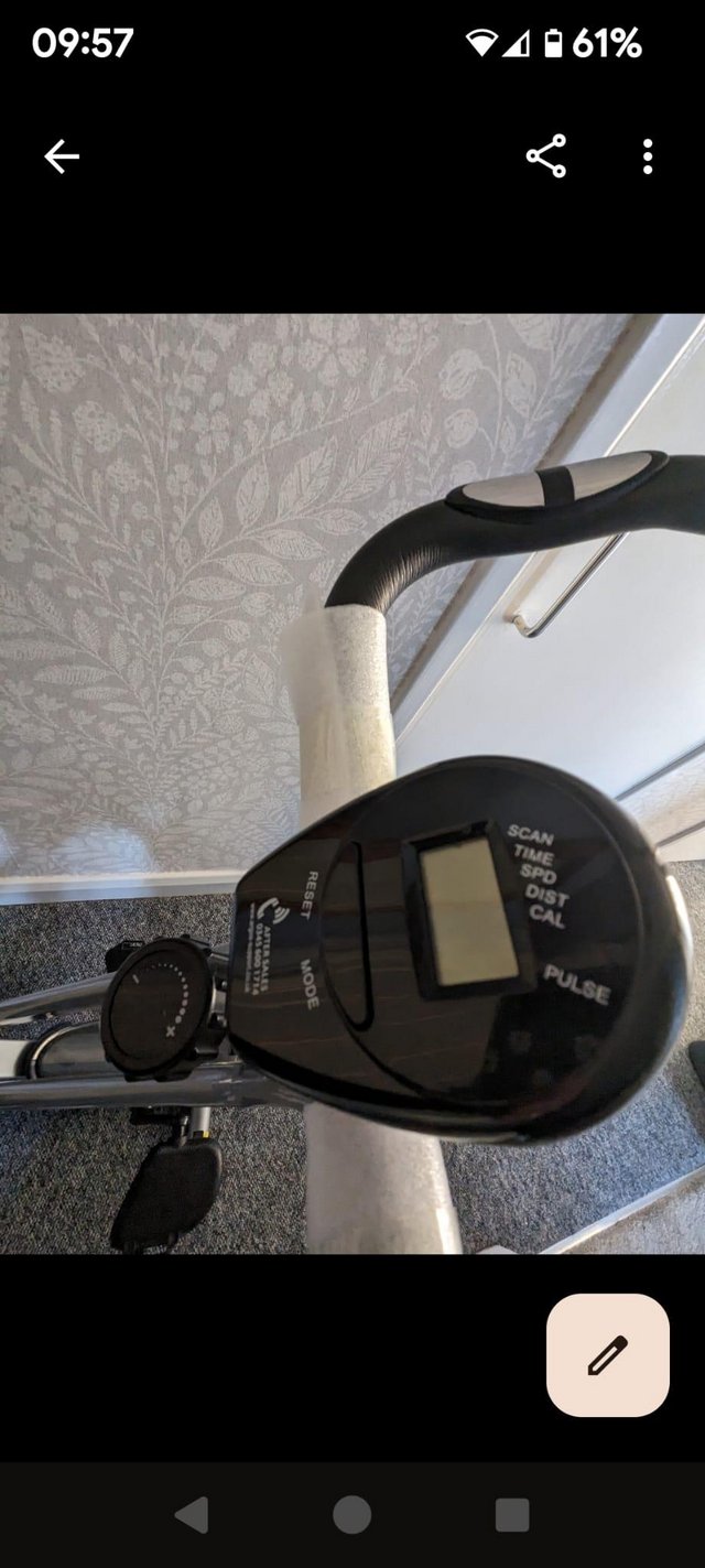 Preview of the first image of Opti Folding exercise bike.
