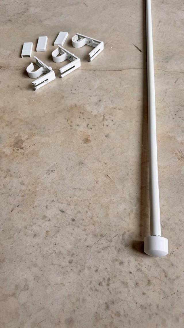 Preview of the first image of Extendable Metal Curtain Pole with Fixings and Blanking Cove.