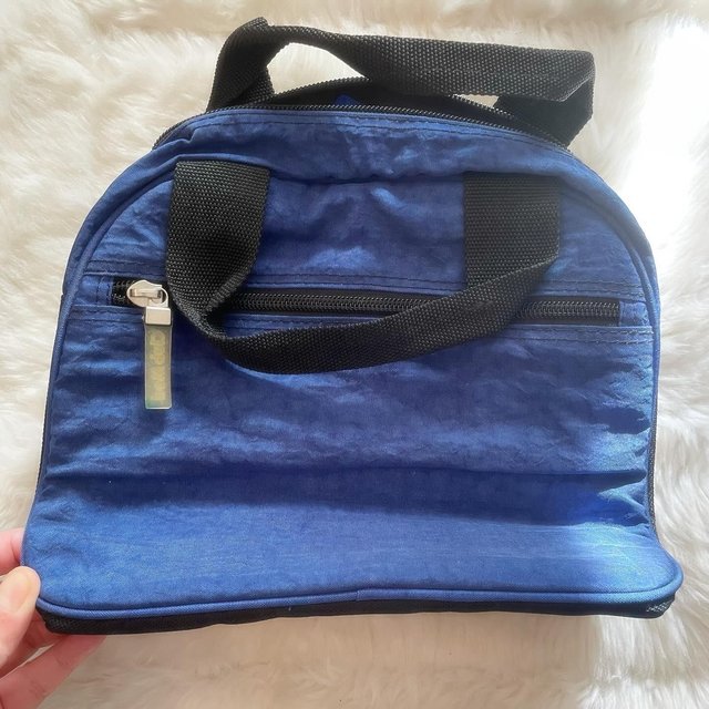 Preview of the first image of Club Med Blue & Black Summer Casual All Purpose Handle Bag H.