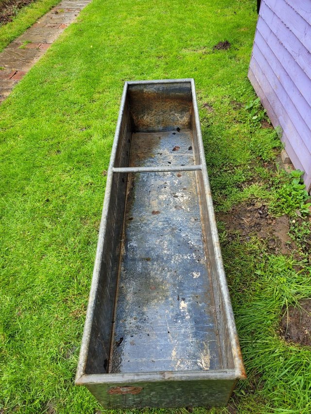 Preview of the first image of Galvanised trough planter.