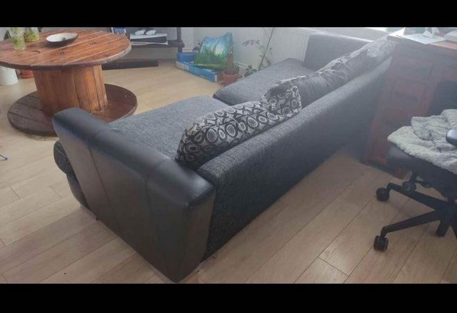 Image 1 of DFS Monochrome colour 4 seater sofa