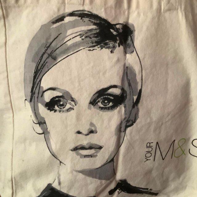 Preview of the first image of Marks and Spencer Twiggy Tote Bad.