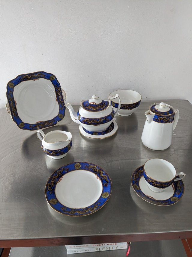 Preview of the first image of Grafton Dragon 1900s Bone China Tea Set.