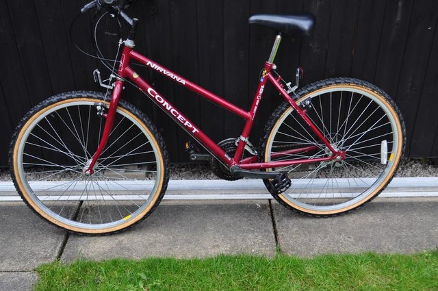Image 2 of girls bike in red in good condition