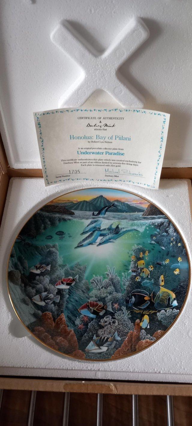 Preview of the first image of Danbury Mint Dolphin Collectors Plates !.