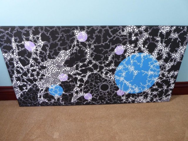 Preview of the first image of Original Acrylic on canvas - Dot Art inspired by Aboriginal.