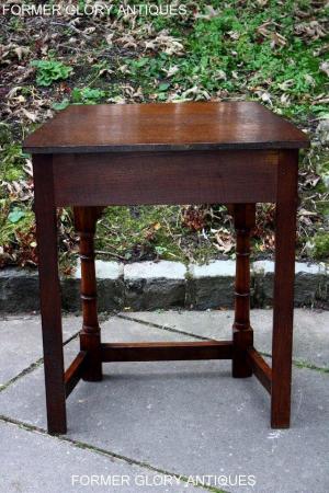 Image 14 of A TITCHMARSH AND GOODWIN OAK CANTED HALL TABLE LAMP STAND