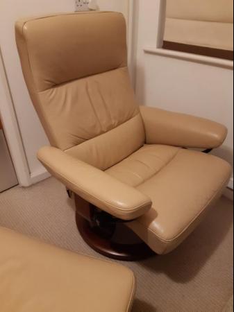 Image 2 of Stressless chair & footstool