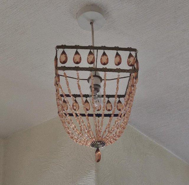 Preview of the first image of Lovely Vintage Style Chandelier Pendant Lampshade   BX13.
