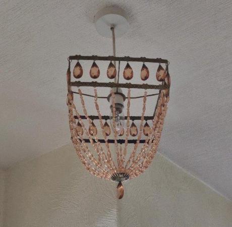 Image 1 of Lovely Vintage Style Chandelier Pendant Lampshade   BX13