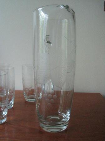 Image 2 of Water jug and five glasses set