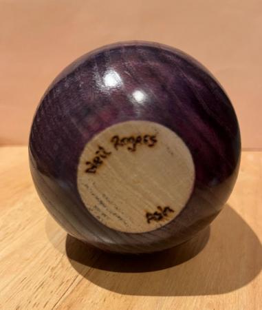 Image 3 of Wood turned - Neil Rogers dyed ash ornamental vase