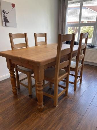 Image 3 of Chunky Table and Chairs