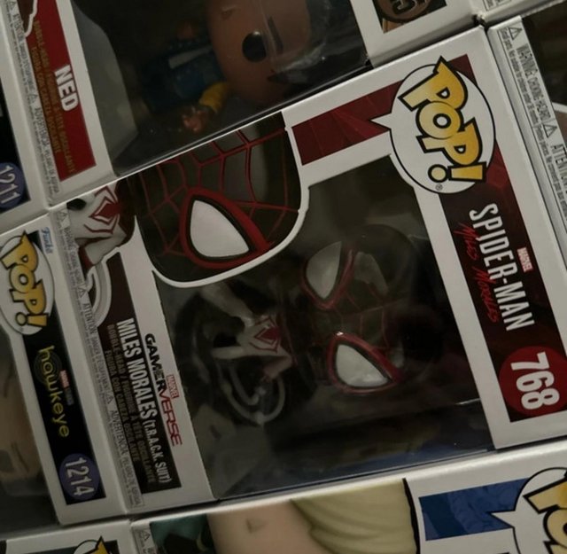 Preview of the first image of Spiderman Miles Morales Funko Pop.