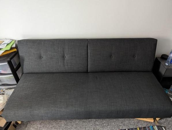 Image 1 of John Lewis Anyday Sofa Bed - Grey/Steel