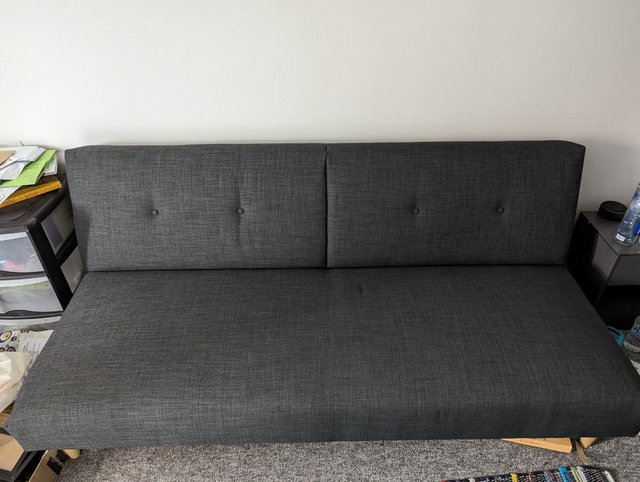 Preview of the first image of John Lewis Anyday Sofa Bed - Grey/Steel.