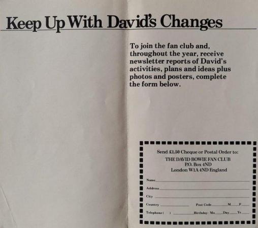 Image 2 of David Bowie ‘Low’ 1977 1st press LP + Fan club insert. NM/EX