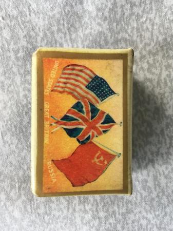 Image 3 of WWII Allied Leaders celluloid matchbox cover vista