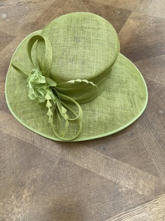 Image 2 of Bright green mother of the bride/groom hat