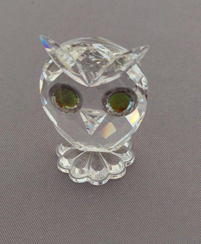 Preview of the first image of Swarovski crystal owl with box.