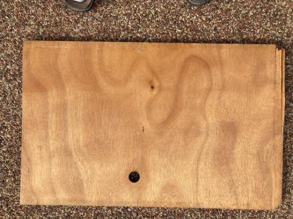 Image 2 of 15mm Marine Ply 745 x 470 x 15mm - has hole in it and edges