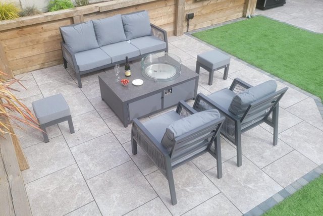 Image 1 of Bettina 3 Seater + 2 Armchairs with Firepit Table | Bett0427