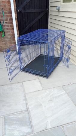 Image 5 of Foldable dog cage with two doors