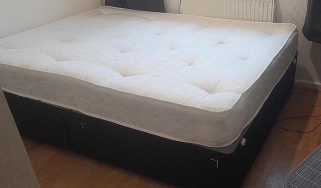 Preview of the first image of Double Spring Mattress - mattress only.