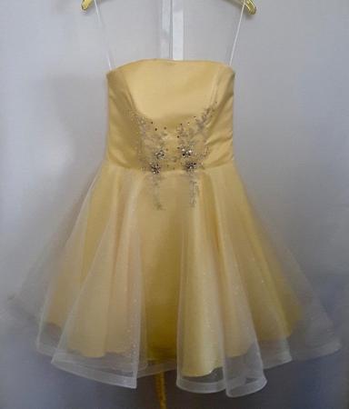 Image 1 of Junior P7 Prom / party dress in satin & sparkle organza