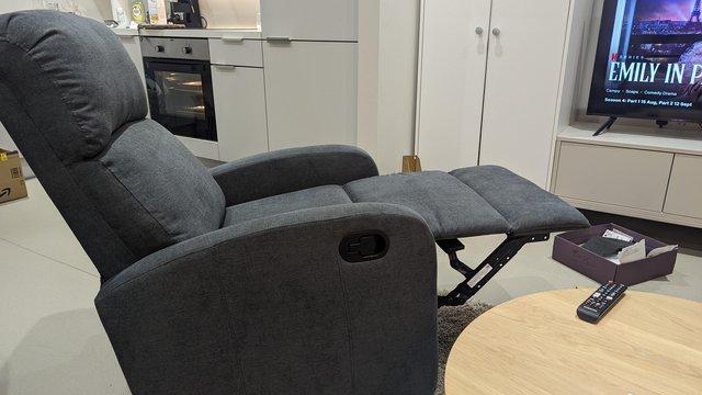 Image 1 of EVRE Recliner arm chair grey