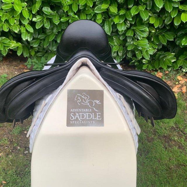 Preview of the first image of Bates 17.5 wide all purpose gp saddle.